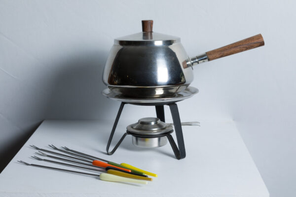 stainless steel fondue set